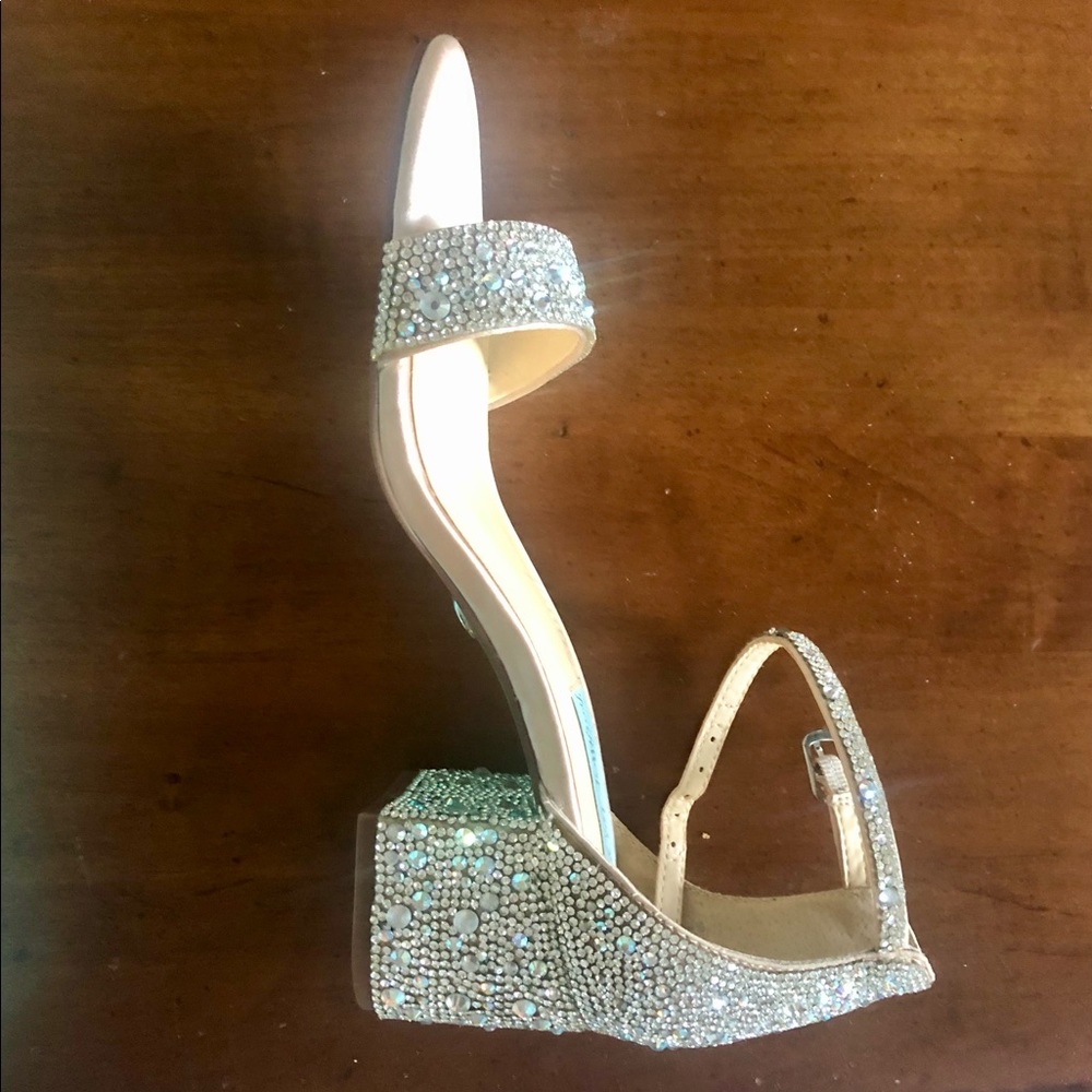 Brand New Betsey Johnson Champagne Heels